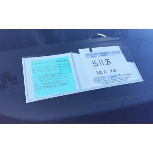 Color Pop Porte Tickets de Stationnement Et Assurance pour Pare Brise