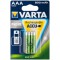 2 PILES RECHARGEABLES AAA (Micro)/HR03 (58398) - 800 mAh VARTA Idéal pour votre téléphone