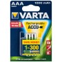2 PILES RECHARGEABLES AAA (Micro) / HR03 (5703) - 1000 mAh VARTA