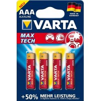 4 PILES MAX TECH LR03 / AAA (Micro) (4703) VARTA