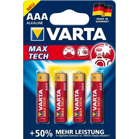 4 PILES MAX TECH LR03 / AAA (Micro) (4703) VARTA