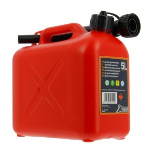 XL Tech 506020 Jerrican Homologué Carburant 5 L, Rouge