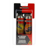 Facom 006020 Kit Contrôle Technique Diesel 2X300 ml - Nettoyant injection et traitement anti fumées