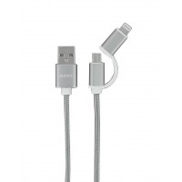 Auto-T 540203 Câble de Chargeur 2 en 1 Micro-USB/IPhone 5&6