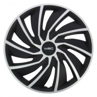 WRC 007598 - 4 Enjoliveurs 15" Pouces, Turbo Bicolore