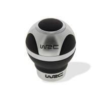WRC 007303 Pommeau de Vitesse - 3 Faces Aluminium et Cuir Noir