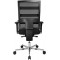 Sitness X-Pander Plus INKL. Armlehne Chaise de Bureau pivotante, Tissu, Noir/Noir, 61 x 59 x 130 cm