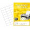 TopStick - Pochette de 2400 etiquettes autocollantes multi-usages (64,6 x 33,8 mm) Personnalisables et imprimables, Impression l