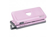 Rapesco 1322 Perforatrice d'Agenda Ajustable 6-Trous, Capacite de 10 Feuilles, Rose Pastel