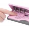 Rapesco 1322 Perforatrice d'Agenda Ajustable 6-Trous, Capacite de 10 Feuilles, Rose Pastel