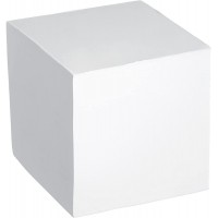 Bloc-notes, encolle avec couverture, 1 article sous film, 900 feuilles, 9 x 9 cm, blanc 900 Blatt weiB