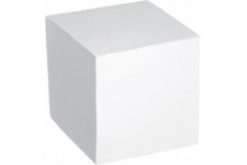 Bloc-notes, encolle avec couverture, 1 article sous film, 900 feuilles, 9 x 9 cm, blanc 900 Blatt weiB