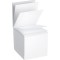 Bloc-notes, encolle avec couverture, 1 article sous film, 900 feuilles, 9 x 9 cm, blanc 900 Blatt weiB