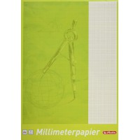 690305 Bloc de feuilles de papier millimetre A4, 25 feuilles a4