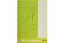 690305 Bloc de feuilles de papier millimetre A4, 25 feuilles a4