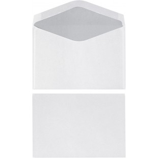 764654 Lot de 25 Enveloppes Blanc