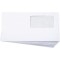 - Enveloppes DIN-L autocollantes avec fenetre, 100 unites avec fermeture par bande adhesive