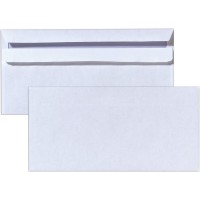 enveloppe format long, sans fenetre, blanc, paquet de 100