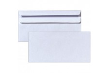 enveloppe format long, sans fenetre, blanc, paquet de 100