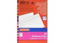 768614 Lot de 25 Enveloppes C6 Blanc