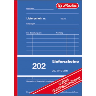 de Livre 202, autocopiant, A6, 2 x 40 feuilles