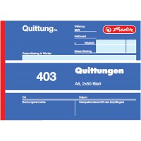 403 Quittung A6 quer - 2 x 50 feuilles