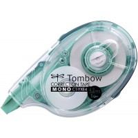 Lot de 6 : Tombow CT-YXE4 Correcteur lateral Mono CTYXE4 4,2 mm x 16 M, rechargeable, vert