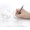 Tombow EH-KUR Stylo Gomme Mono zero, rechargeable, pointe ronde 2,3mm, bleu/blanc/noir