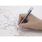 Tombow EH-KUR Stylo Gomme Mono zero, rechargeable, pointe ronde 2,3mm, bleu/blanc/noir