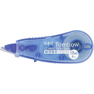 Tombow CT-CCE4-BE Correcteur frontal Mono CCE 4,2 mm X 6 M, bleu, vrac