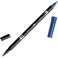 Tombow ABT-528 Feutre pinceau a  2 pointes Bleu Marin