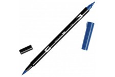 Tombow ABT-528 Feutre pinceau a  2 pointes Bleu Marin