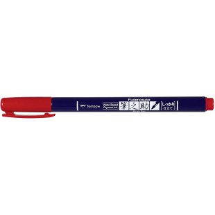 Tombow WS-BH25 Feutre brush Fudenosuke pointe dure Rouge