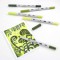 Tombow ABTP-5P-6, Marqueur a  base d'alcool ABT PRO avec deux pointes, Couleurs : vert, 5pcs