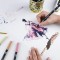 Tombow ABT-6P-6, Feutre pinceau ABT Dual Brush Pen, double pointes, a  base d'eau, Set de 6 couleurs"Gris"