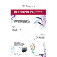 Tombow BLENDING-PAL-L-3P Palette pour le melange et l'application des couleurs a  base d'eau des feutres ABT Dual Brush Pens