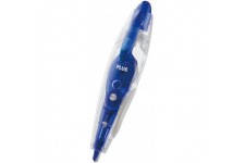 PLUS Japan Roller correcteur PS en forme de crayon au format de poche bleu, 6 m x 4,2 mm