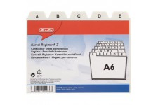 1500669 Intercalaires index alphabetique A6 en plastique pour boite a  fiches (Blanc) (Import Allemagne)