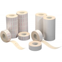 1605294 Lot de 12 rouleaux de 1200 etiquettes pour affichage du prix sur une ligne (Blanc) (Import Allemagne)