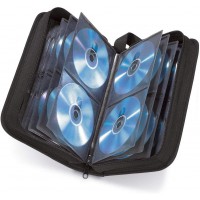 Pochette (pour 104 CD/DVD/Blu-ray, classeur de rangement, gain de place pour le bureau, le salon et la maison, etuis de transpor
