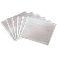 75 Pochettes de protection pour CD/DVD PP transparent,