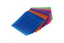 Pochettes (pour CD-ROM/DVD-ROM, colores, lot de 100) Bleu/Orange/Violet/Rose/Vert