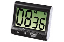 Minuteur de cuisine "Countdown" (avec minuterie et fonction chronometre, fixation via un aimant, une pince, un support ou un su