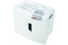 HSM 1042121 Destructeur de documents shredstar S10, niveau de securite 2, 10 feuilles coupe a  rayures, blanc/argente