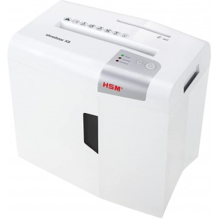 HSM shredstar X5 Destructeur de documents degre de securite 3, 5 feuilles coupe en particules Blanc/Argent