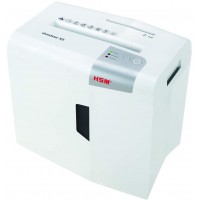 HSM 1044121 Shredstar x8, niveau de securite 3, Destructeur de documents 8 feuilles coupe croisee a  particules, blanc/argent