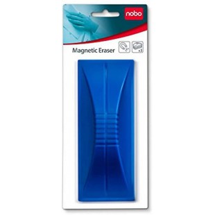 Nobo Effaceur Magnetique pour Tableau Blanc, Surfaces Effacables a  Sec, 1901433, Bleu