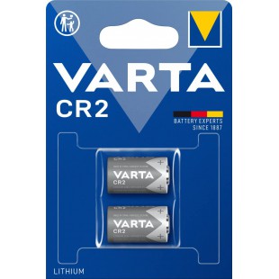 - Piles electroniques professionnal lithium CR2 - 6206 - 2 pieces