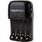 Batterie Rechargeable Accu Ready2Use AAA Ni-Mh (4-piece, 1000 mAh) & Amazon Basics Chargeur de Piles Ni-MH AA et AAA avec Port 