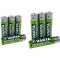 Accu pret a  l'emploi - Batterie Rechargeable Mignon AA Ni-Mh (4-Pack, 2600 mAh) & Batterie Rechargeable Varta Accu Ready2Use AA